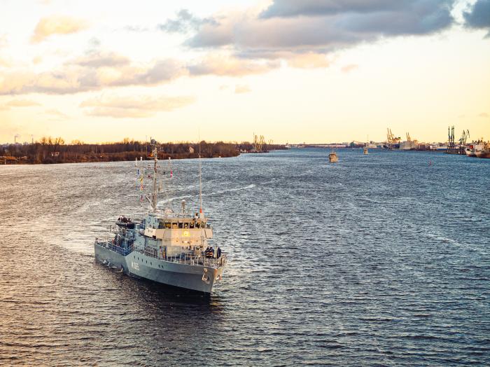 Rīgā ieradušies NATO 1. pastāvīgās jūras pretmīnu grupas kuģi