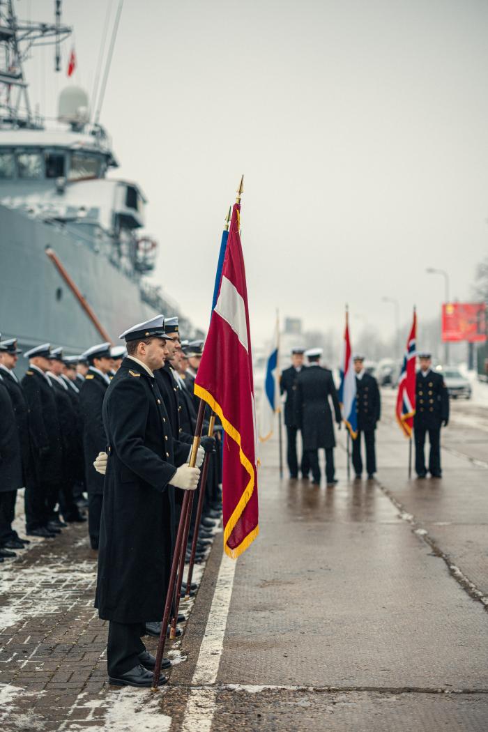 NATo 1. pastāvīgās jūras pretmīnu grupas komandvadības maiņas ceremonija
