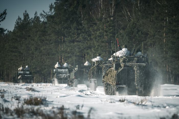 Taktiskā manevra apmācības ziemas apstākļos