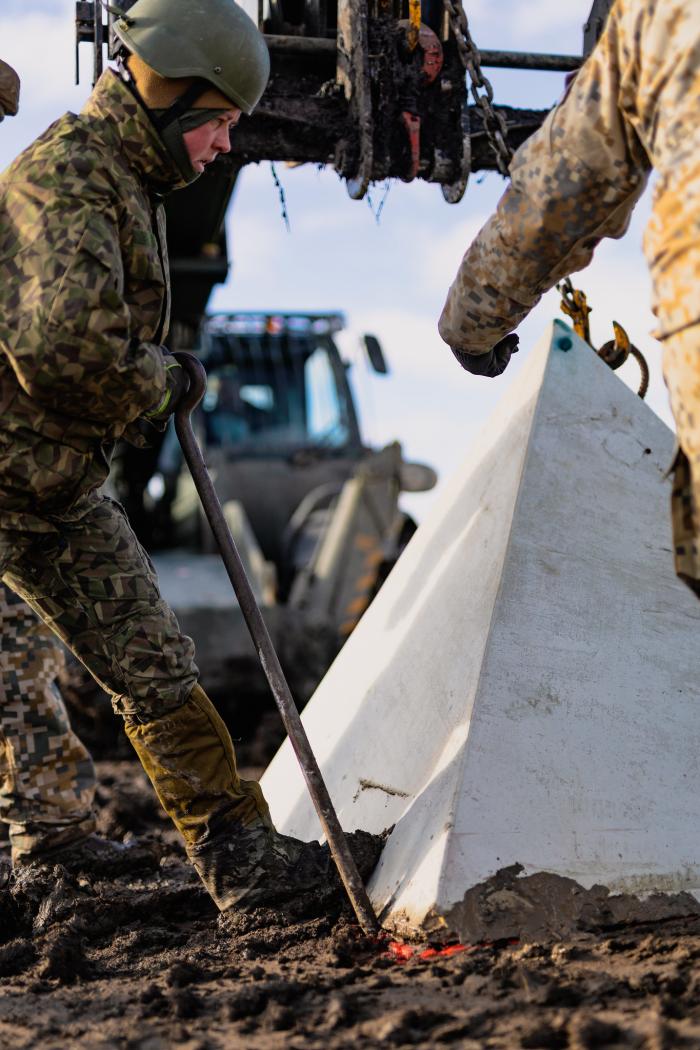 Foto: Baltijas aizsardzības līnijas Latvijas posma izbūve Balvu novada "Punduros" / Gatis Dieziņš / Aizsardzības ministrija