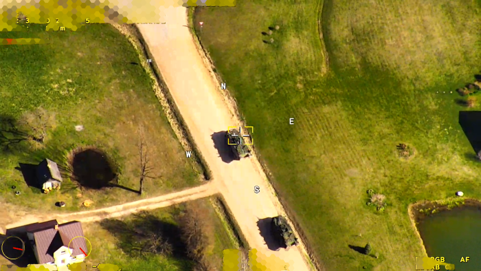 Nosacītā pretinieka kustība mācību "Sensors" laikā / virsseržants E. Grundšteins / NBS