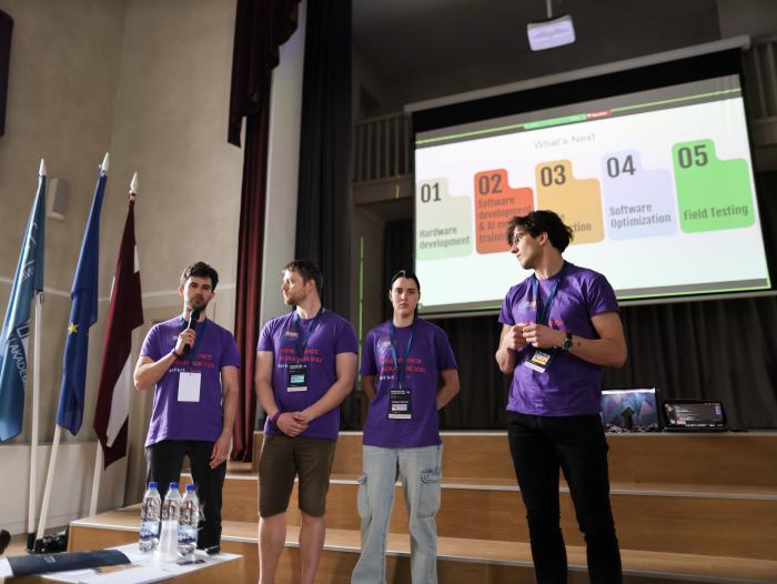 Aizsardzības industrijas hakatons «EUDIS Defence Hackathon 2025», kas norisinājās RTU Rēzeknes akadēmijā.