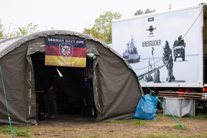 Vācijas ūdenslīdēju pārstāvju telts