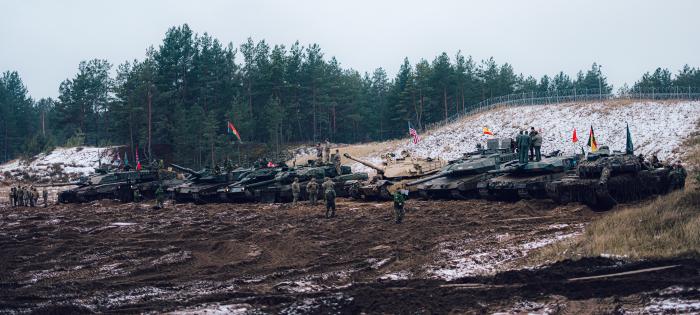 NATO Daudznacionālā brigāde Latvijā mācības "Irons Spear".