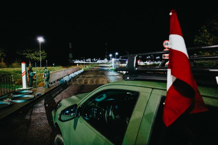 "Vientuļu" robežšķērsošanas punkta ar krieviju slēgšana / Armīns Janiks / Aizsardzības ministrija