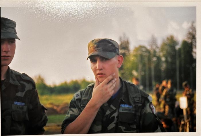Andris Tauriņš Zemessardzē 2000. gadu sākumā