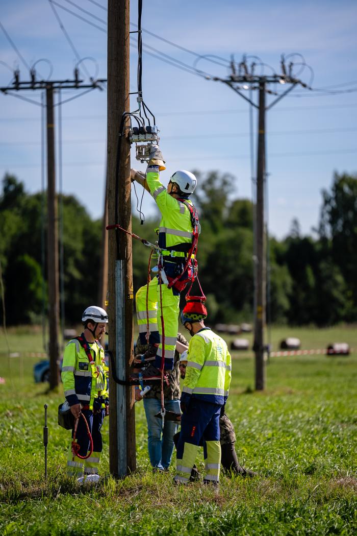 AS "Sadales tīkls" rīkotās elektromontieru taktiskās mācības / "Sadales tīkls"
