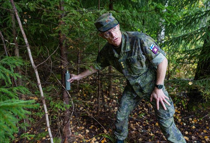 Foto: Somijas kājnieku mīnu prototipa mulāža / Jooa Granlund / Ruotuväki
