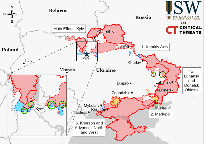 Krievijas izraisītā kara situācija – 31. marts