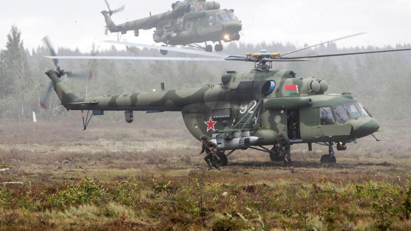 Militārās mācības "Zapad 2017" Baltkrievijas teritorijā