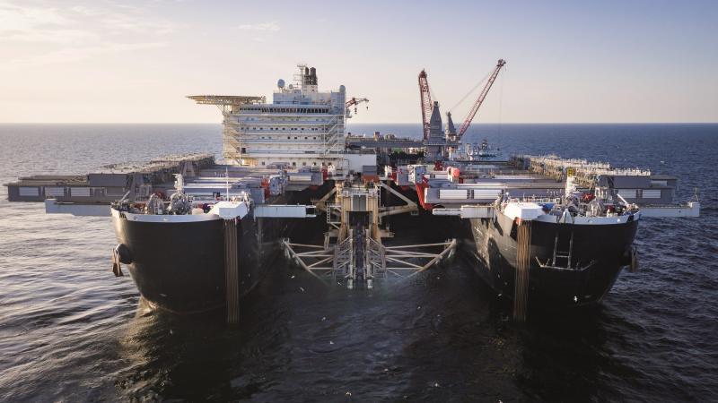 "Nord Stream 2" gāzes cauruļvada ieklāšana Baltijas jūrā/Nord Stream 2 / Axel Schmidt