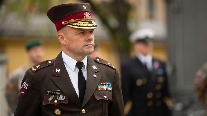 Zemessardzes komandieris brigādes ģenerālis Egils Leščinskis