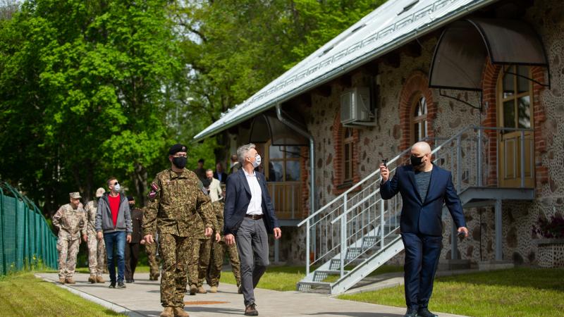 Daudzfunkcionālās ēkas atklāšana Zemessardzes 2. Vidzemes brigādes 22.kaujas atbalsta bataljonā/ Gatis Dieziņš/Aizsardzības ministrija