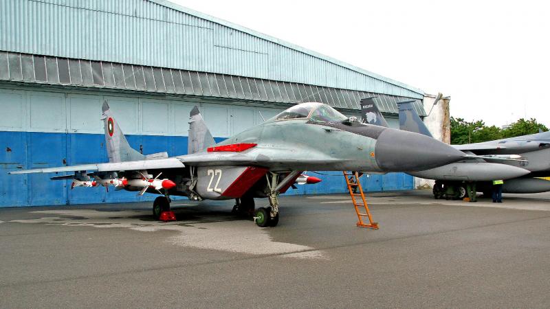 Bulgārijas gaisa spēku iznīcinātājs MiG-29