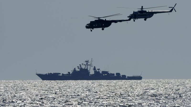 Ukrainas helikopteri lido Krievijas karakuģa tuvumā mācību "Sea Breeze" laikā