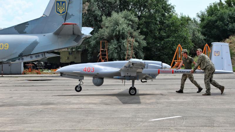 Ukrainas bruņoto spēku drons "Byraktar TB2"