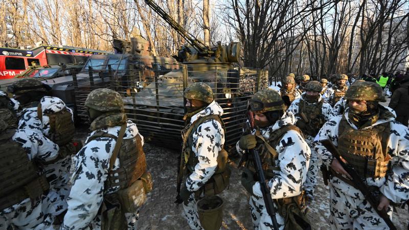 Ukrainas bruņoto spēku mācības pilsētvidē