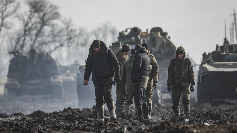 Krievijas karavīri pirms uzbrukuma Ukrainai EPA/Scanpix