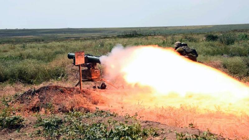Ukrainas bruņoto spēku prettanku raķešu sistēma "Stugna"