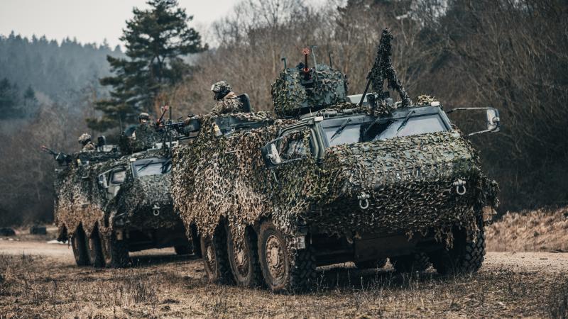 Latvijas karavīri ar bruņutehniku piedalās NATO mācībās "ALLIED SPIRIT" Vācijā
