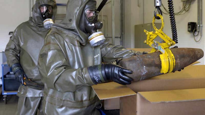 Ķīmisko ieroču neitralizēšanas mācības Minsterē Vācijā