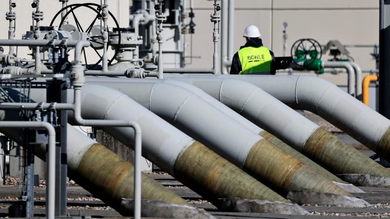 Krieviju un Vāciju savienojošā gāzes vada "Nord Stream 1" infrastruktūra Vācijā