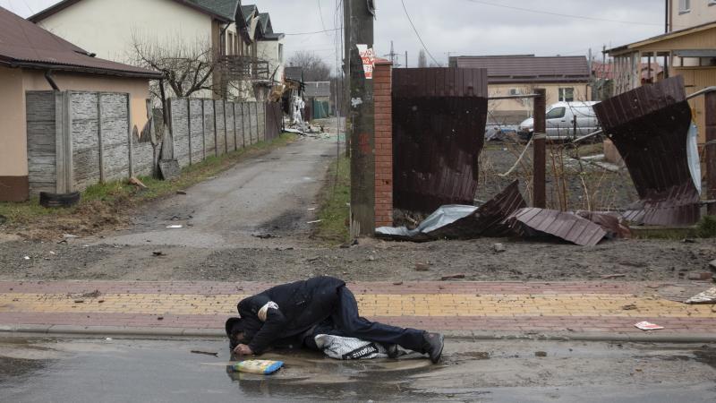 Krievijas okupācijas spēku nogalināts civiliedzīvotājs Bučā