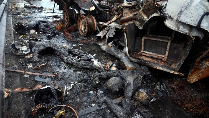 Ukrainas bruņoto spēku iznīcinātie krievu okupanti pie Bučas un Irpiņas