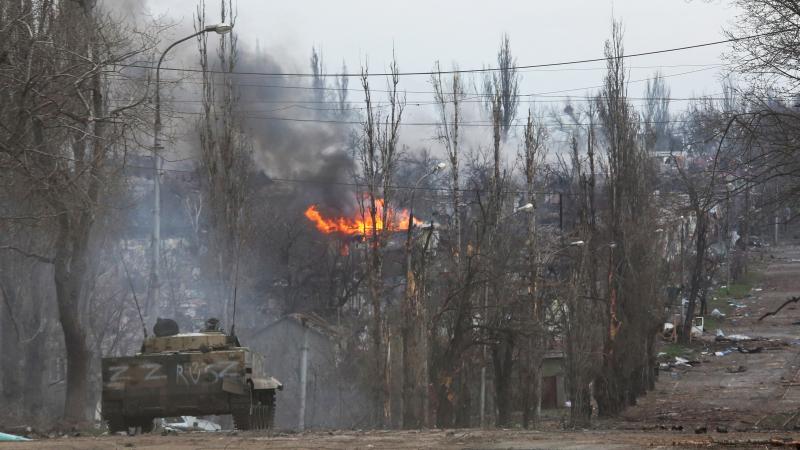 Krievu okupantu sagrautā Mariupole