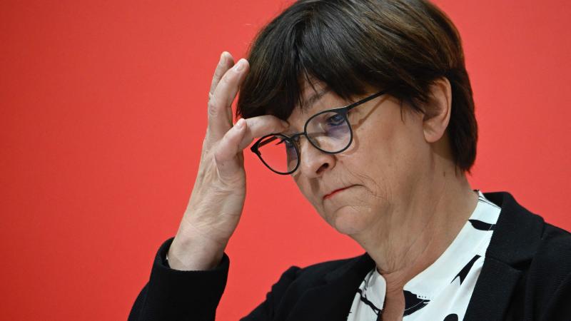 Vācijas sociāldemokrātu partijas (SPD) līdzpriekšsēdētāja Zaskija Eskena