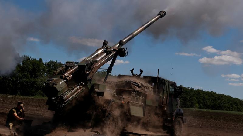 Francijas uzņēmuma "Nexter Systems" izstrādātā 155 mm pašgājējhaubice "Caesar" Ukrainā