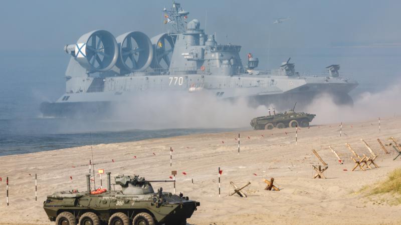 Agresorvalsts Krievijas militārās mācības "Zapad 2021" Kaļiņingradas reģionā