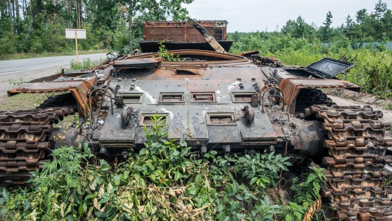 iznīcināts Krievijas tanks