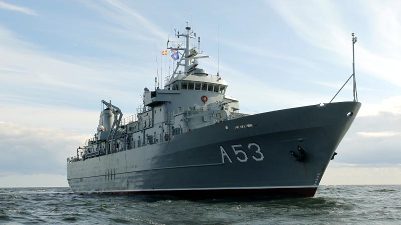 NBS Jūras spēku flagmanis kuģis "Virsaitis"