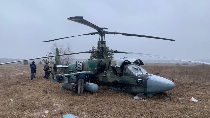 Notriekts okupantu kaujas helikopters "KA-52"