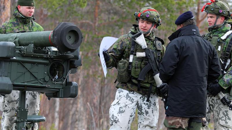 Somijas bruņoto spēku pretgaisa aizsardzības vienības mācību laikā