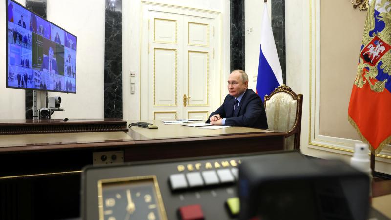 Agresorvalsts Krievijas diktators Vladimirs Putins