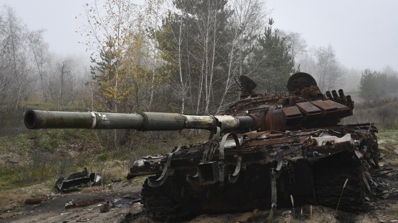 Iznīcināts krievu okupantu tanks