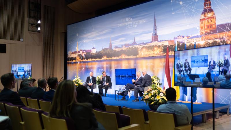 Informatīvs attēls no Rīgas konferences 2022.gadā