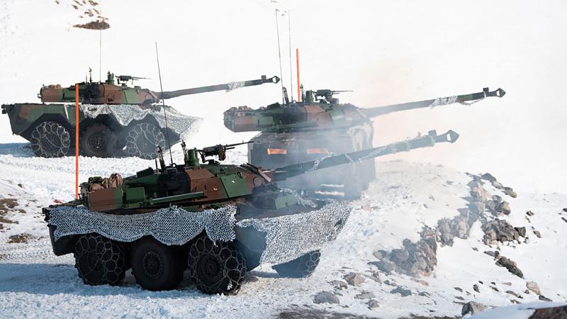 Francijā ražotās kaujas mašīnās "AMX-10 RC"