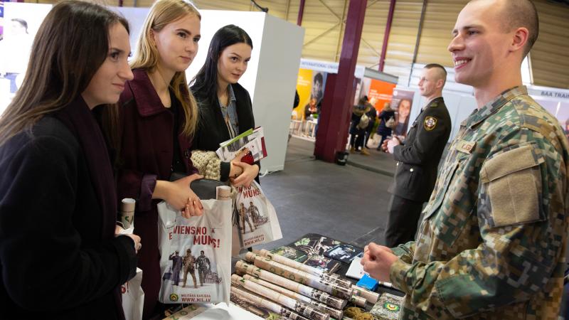 NBS stends izglītības izstādē „Skola 2019”.