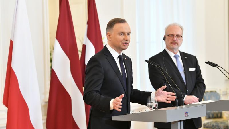 Polijas prezidenta Andžeja Dudas oficiālā vizīte Latvijā.