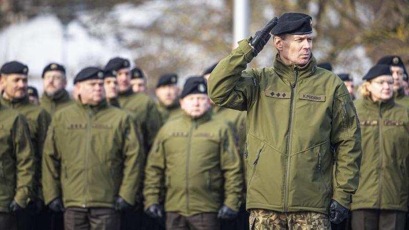  Latvijas armija Zemessardzes komandiera maiņas ceremonija