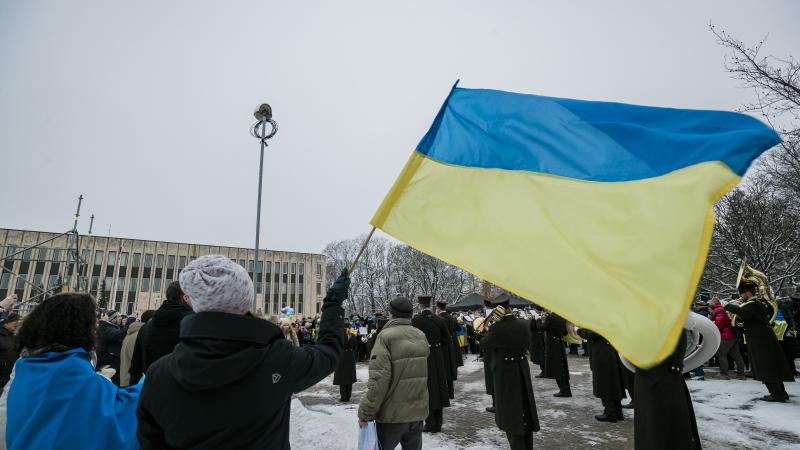 Ukrainas atbalsta akcija Rīgā