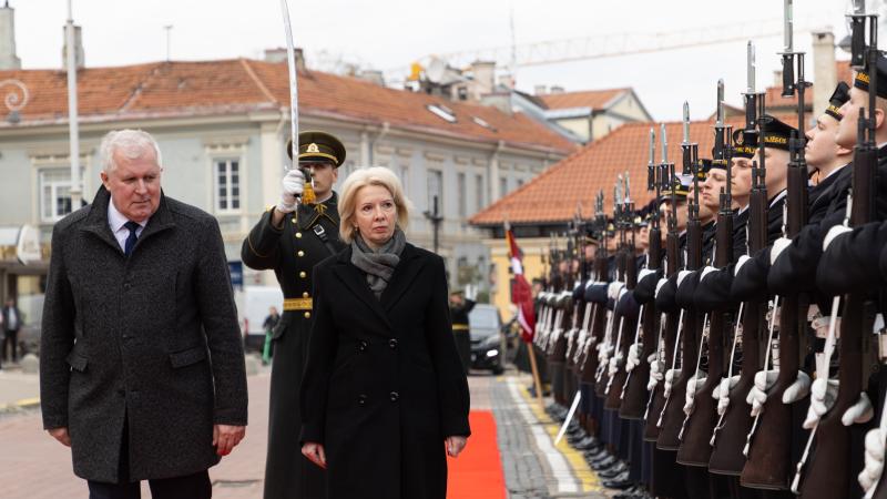 Aizsardzības ministres Ināras Mūrnieces vizīte Lietuvā