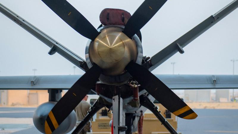 ASV drona MQ-9 " Reaper" dzinējs