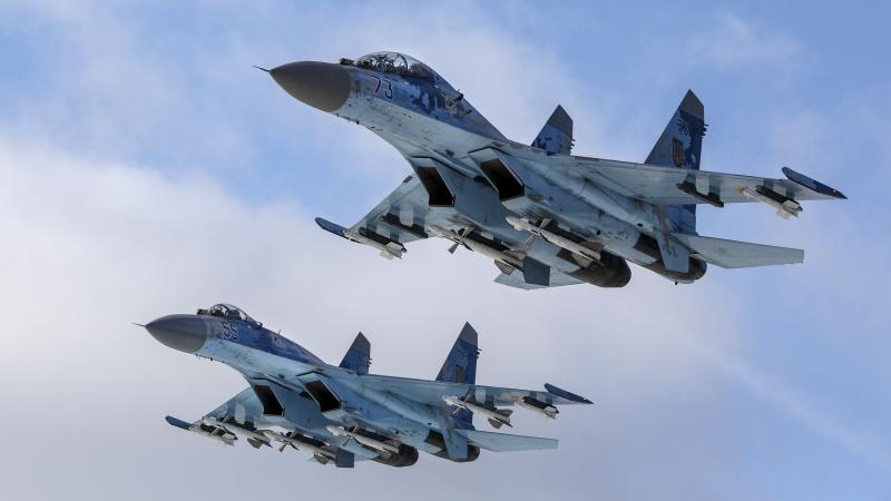 Ukraiņu "Su-27" iznīcinātāji