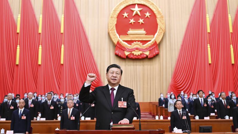 Ķīnas prezidents Sji Dziņpins valsts kongresā