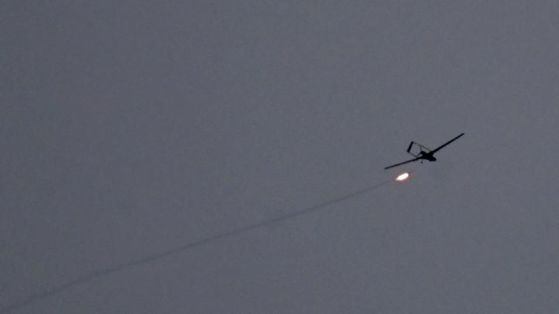 Ukrainas raķete notriec Krievijas palaistu dronu