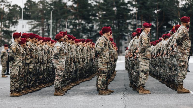 ASV karavīri Ādažu bāzē